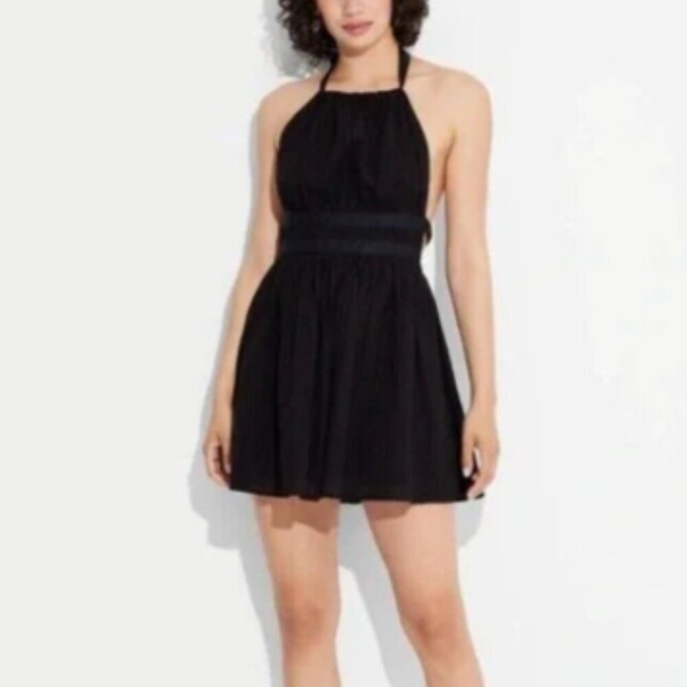 Wild Fable Elegant Black Halter Dress